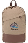 Sac à dos quotidien en canevas de coton 16 oz - BG391 Tan