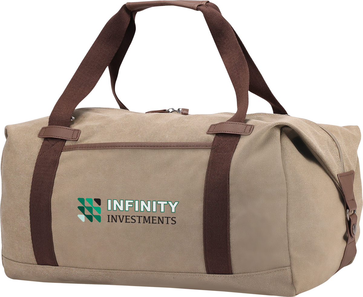 Sac de sport quotidien en canevas de coton 16 oz - BG392 Tan