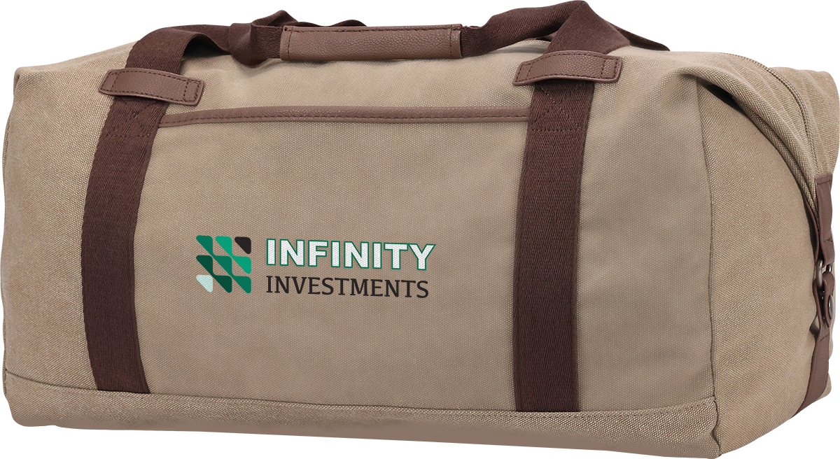 Sac de sport quotidien en canevas de coton 16 oz - BG392 Tan