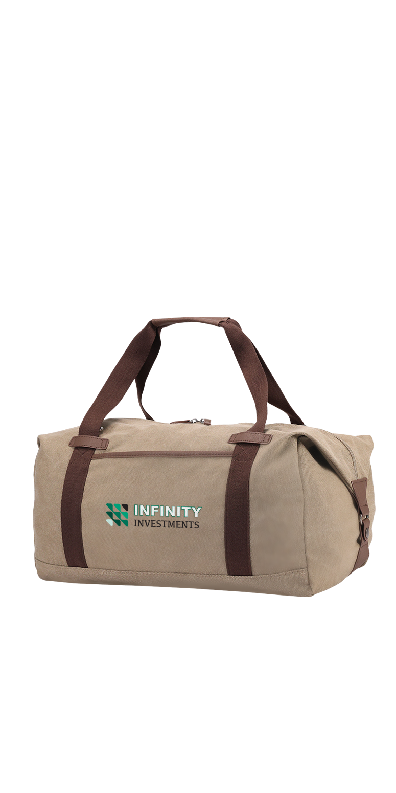 Sac de sport quotidien en canevas de coton 16 oz - BG392 Tan