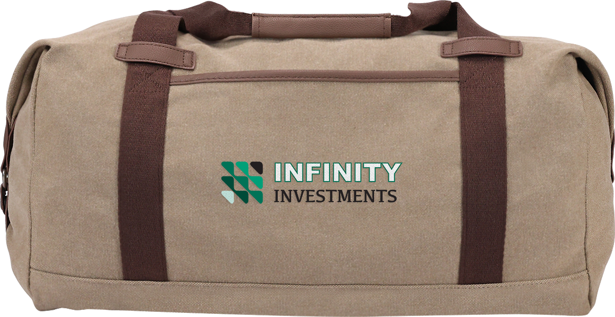 Sac de sport quotidien en canevas de coton 16 oz - BG392 Tan