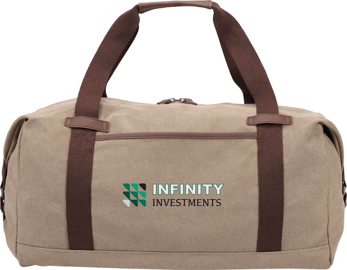 Sac de sport quotidien en canevas de coton 16 oz - BG392 Tan