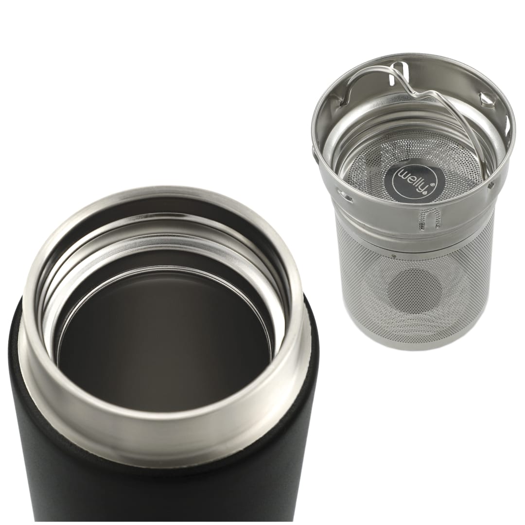 Welly Welly® Traveler Copper Vacuum Bottle 18oz - 1629-01 Black