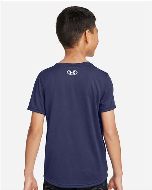 Under Armour Youth Tech™ Team T-Shirt - 1377487 Midnight Navy- White