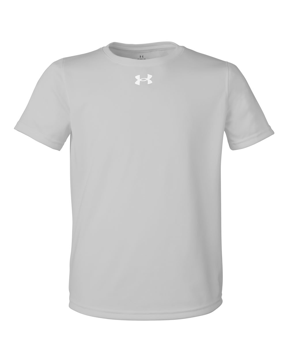 Under Armour Youth Tech™ Team T-Shirt - 1377487 Mod Grey Light Heather- White