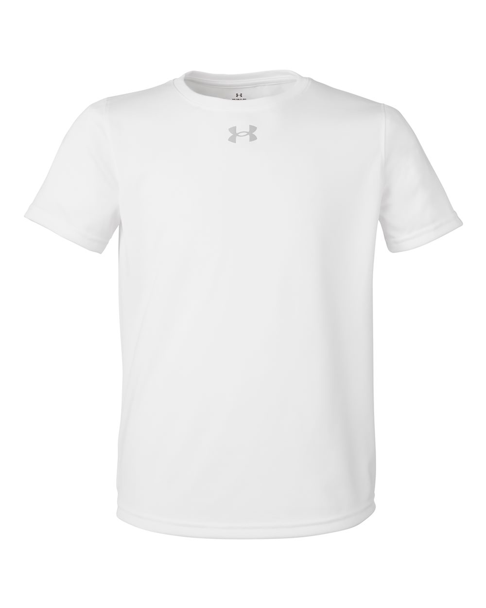 Under Armour Youth Tech™ Team T-Shirt - 1377487 White- Mod Grey
