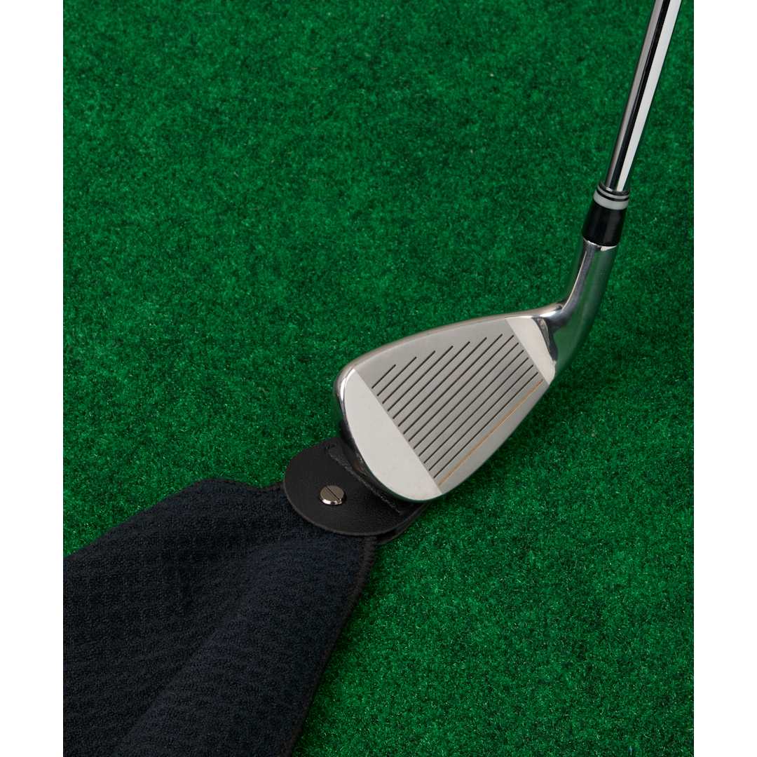 300g Magnetic Waffle Golf Towel - 1401-63 Black