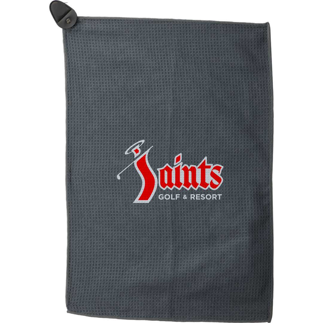 300g Magnetic Waffle Golf Towel - 1401-63 Gray