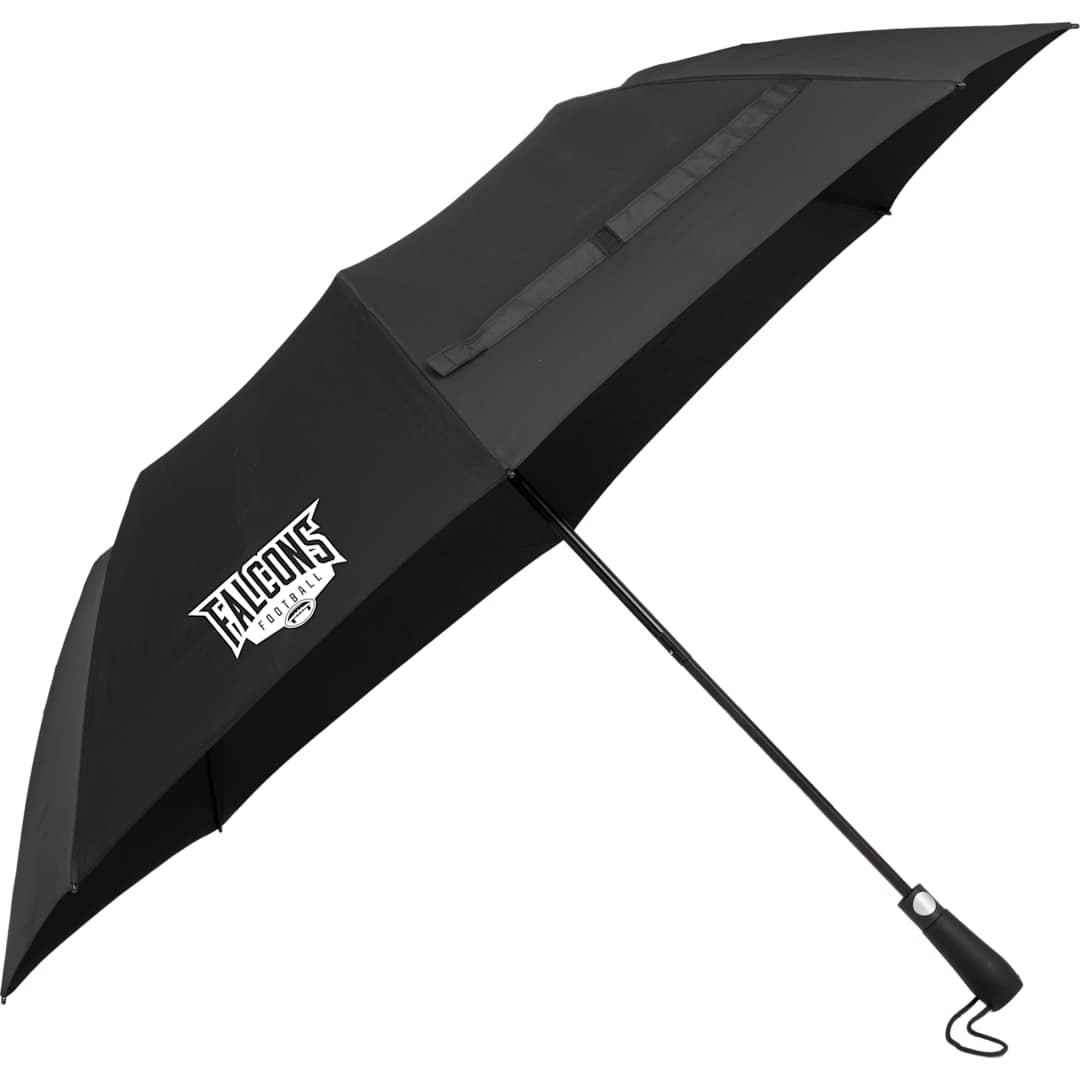 58" Recycled Folding Golf Umbrella - 5050-11 Black
