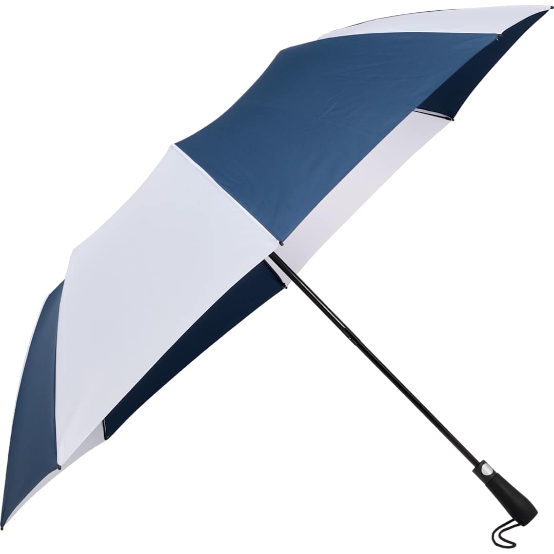 58" Recycled Folding Golf Umbrella - 5050-11 Blue