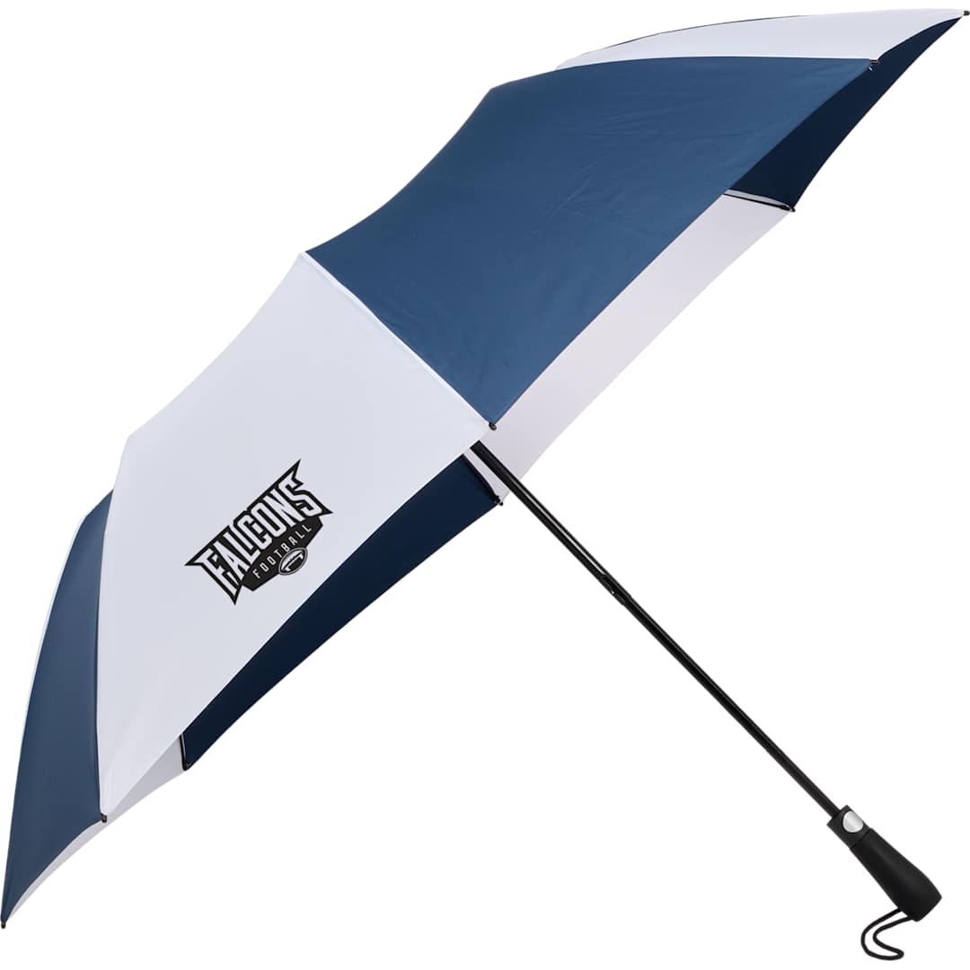 58" Recycled Folding Golf Umbrella - 5050-11 Blue