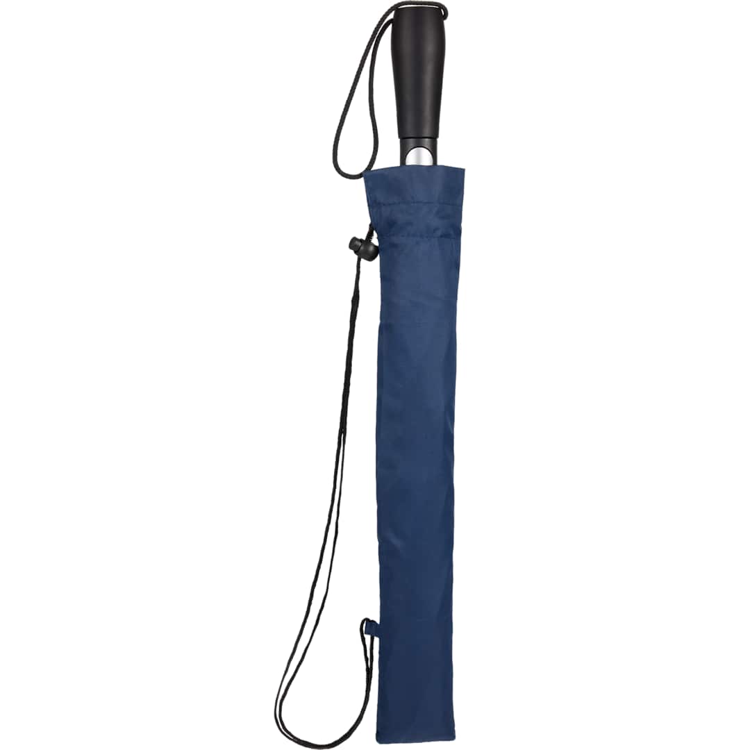 58" Recycled Folding Golf Umbrella - 5050-11 Blue