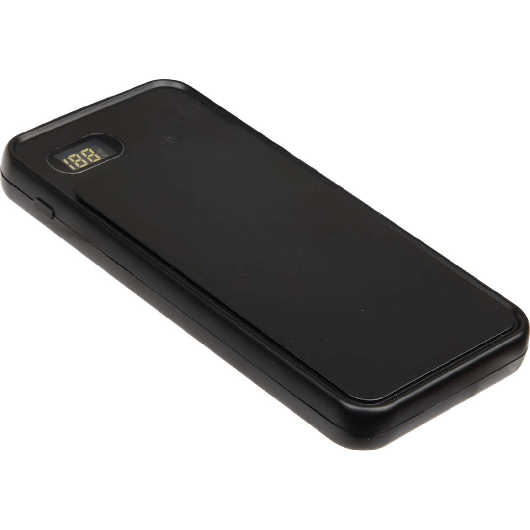 UL Listed 10000 mAh 20W Digital Display PowerBank - 7122-25 Black