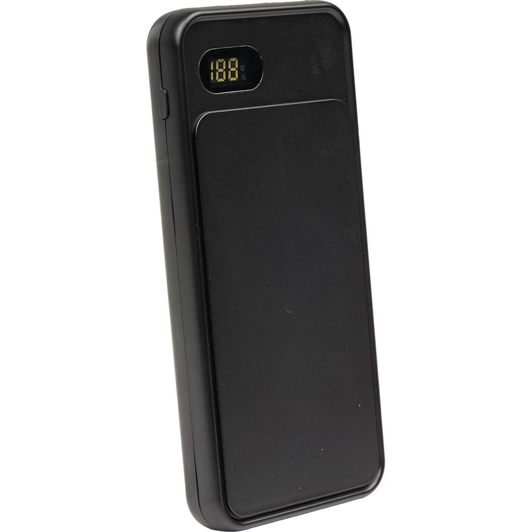 UL Listed 10000 mAh 20W Digital Display PowerBank - 7122-25 Black