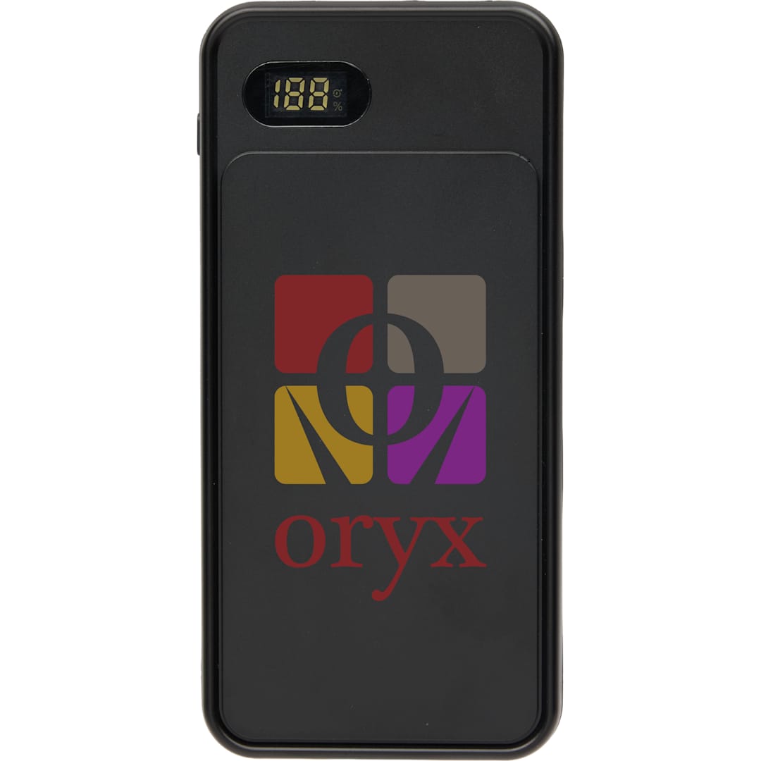 UL Listed 10000 mAh 20W Digital Display PowerBank - 7122-25 Black