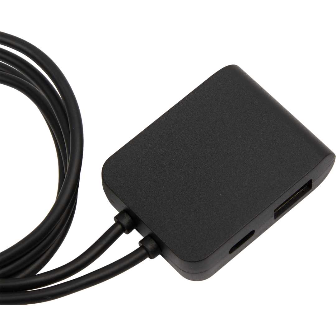 5-IN-1 Charging Cable with USB-A/C Hub - 7143-84 Black