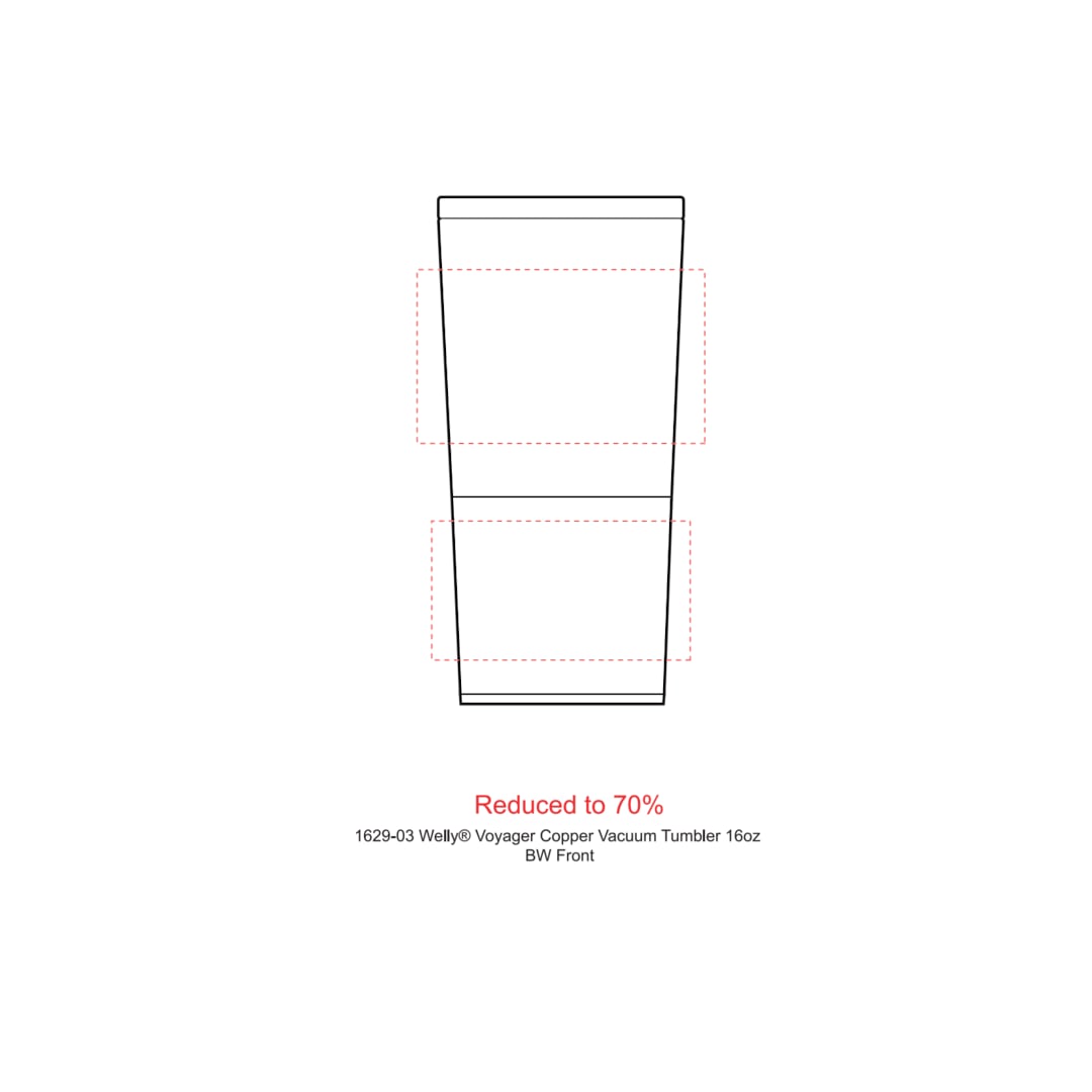 Welly Welly® Copper Vacuum Tumbler 16oz - 1629-03 Black