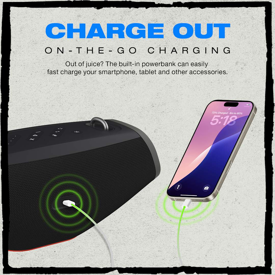 Skullcandy Skullcandy Barrel Mini Party Speaker - 7196-37 Black