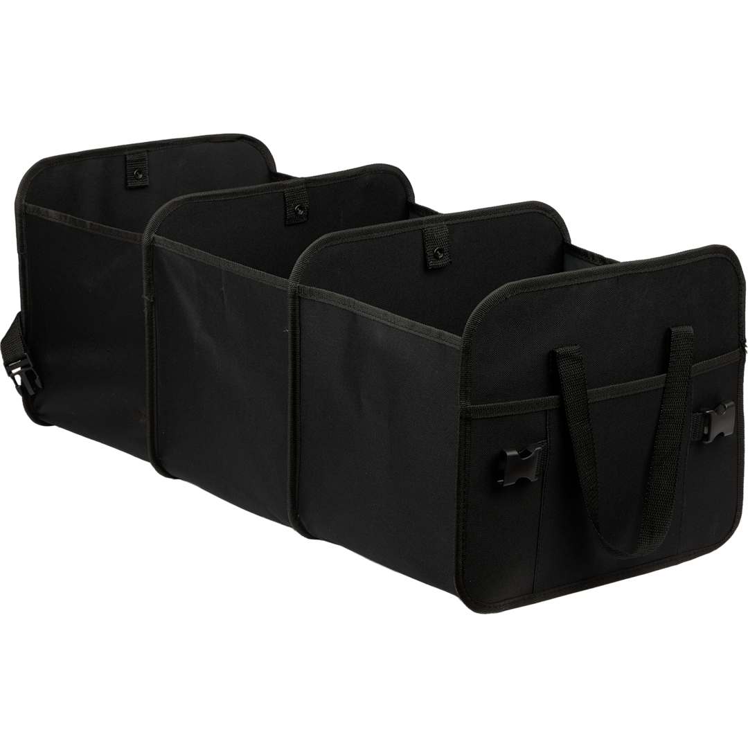 Recycled 3-Compartment Trunk Organizer - 7901-44 Black
