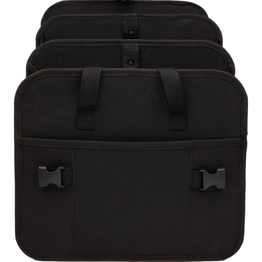 Recycled 3-Compartment Trunk Organizer - 7901-44 Black