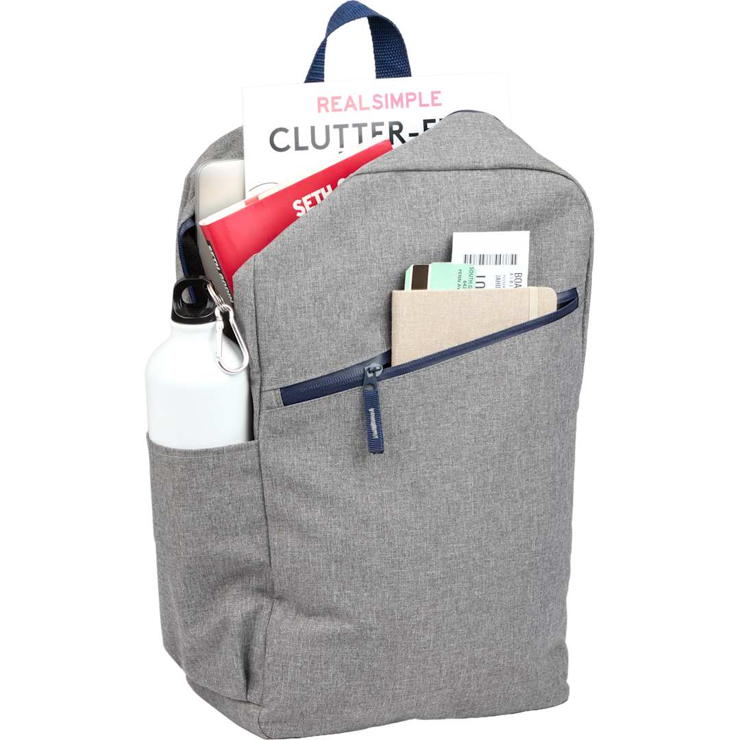 Angle Recycled 15&quot; Laptop Backpack - 9898-21 Gray