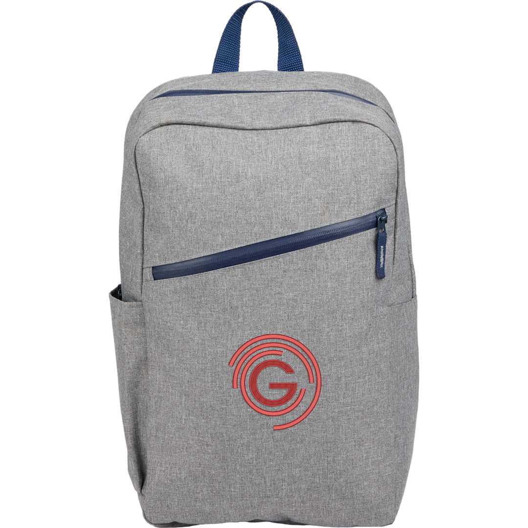 Angle Recycled 15&quot; Laptop Backpack - 9898-21 Gray