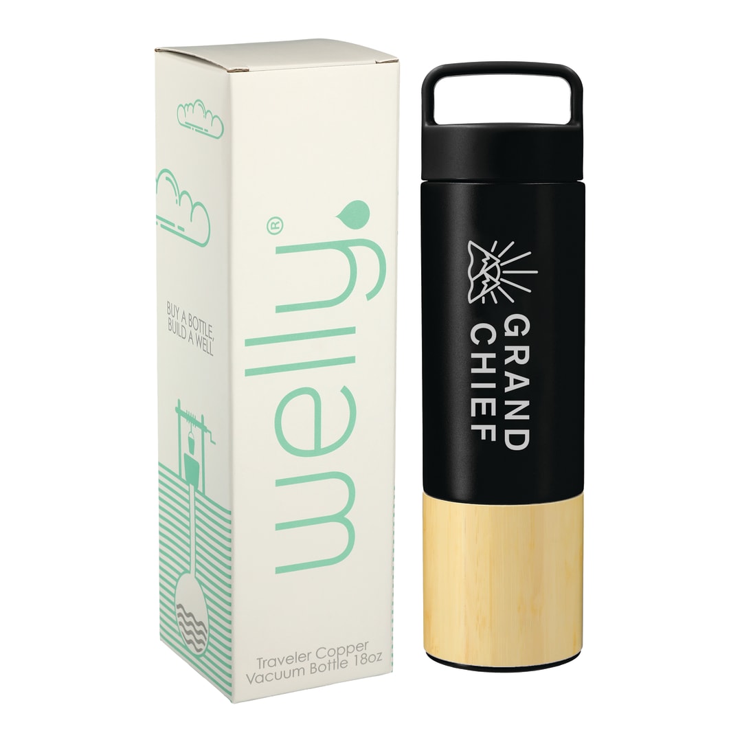 Welly® Traveler Copper Vacuum Bottle 18oz w/ GB - 1629-07