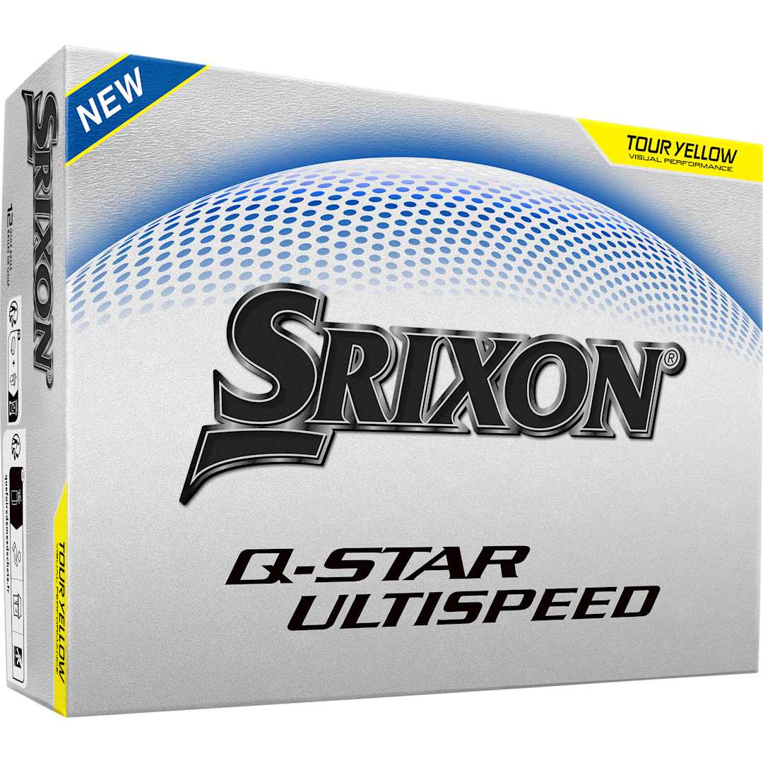 SRIXON Srixon Q-STAR ULTISPEED Golf Balls - 12 Pack - 9902-25 Yellow