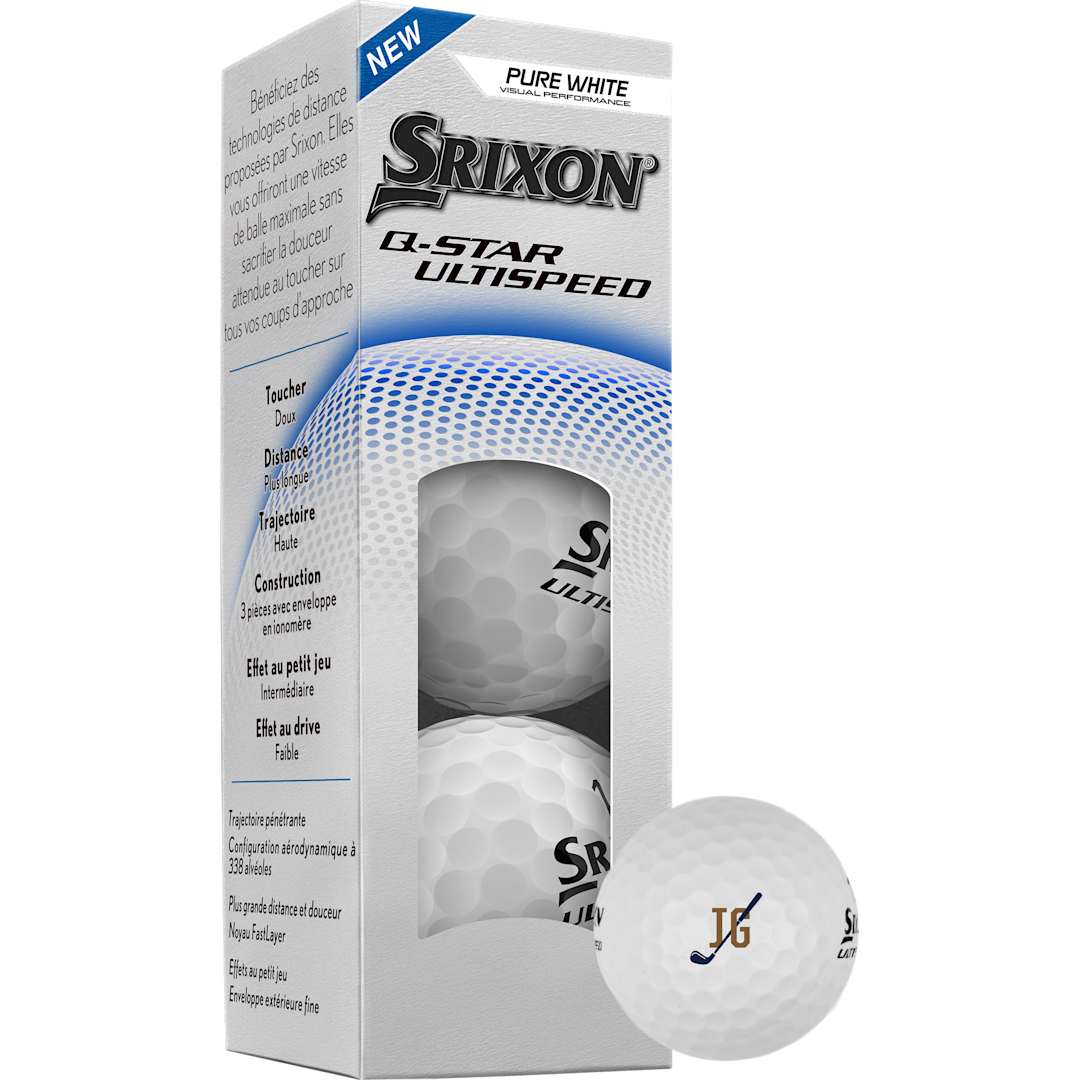 SRIXON Srixon Q-STAR ULTISPEED Golf Balls - 3 Pack - 9902-26 White