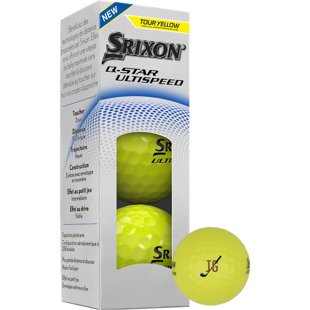 SRIXON Srixon Q-STAR ULTISPEED Golf Balls - 3 Pack - 9902-26 Yellow