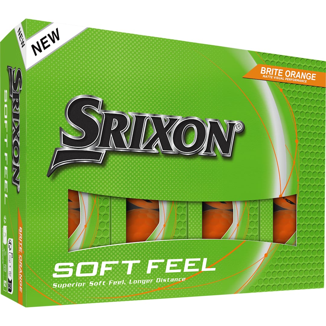 SRIXON Srixon Soft Feel BRITE Golf Balls - 12 Pack - 9902-27 Orange