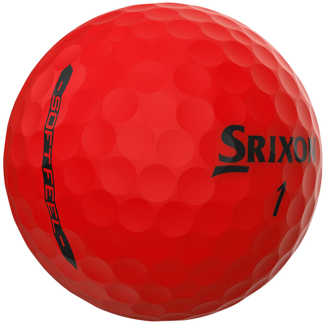 SRIXON Srixon Soft Feel BRITE Golf Balls - 12 Pack - 9902-27 Red