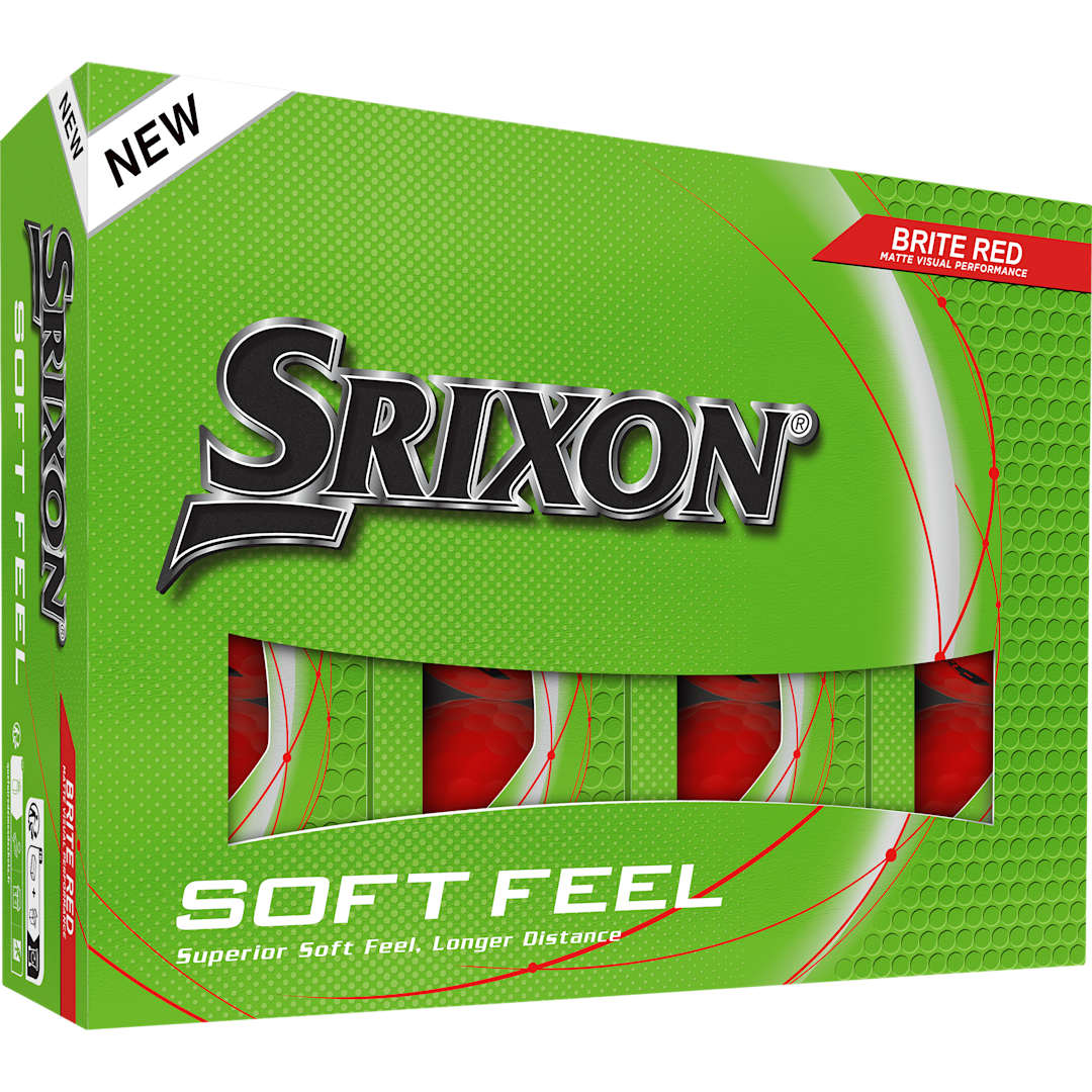 SRIXON Srixon Soft Feel BRITE Golf Balls - 12 Pack - 9902-27 Red