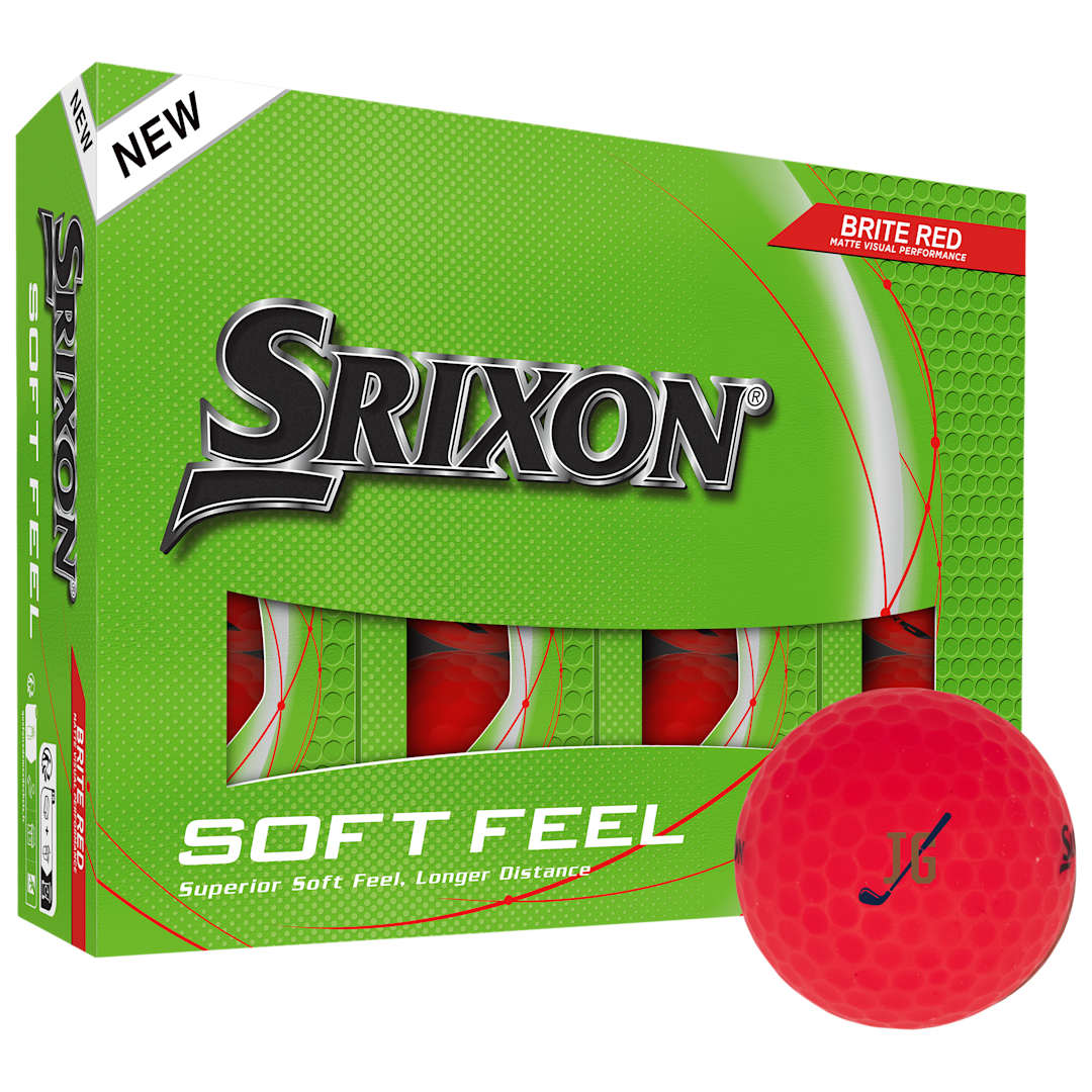 SRIXON Srixon Soft Feel BRITE Golf Balls - 12 Pack - 9902-27 Red