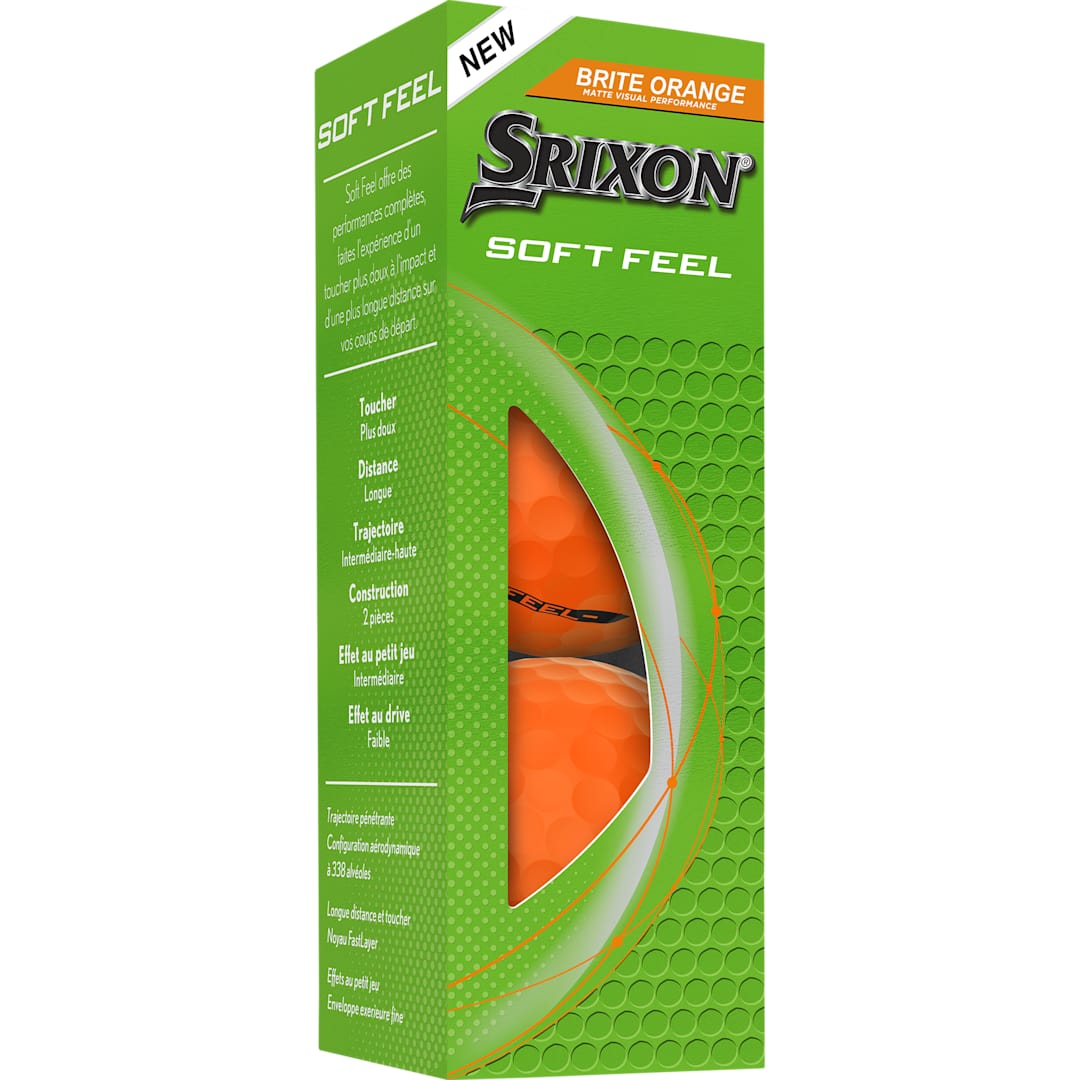 SRIXON Srixon Soft Feel BRITE Golf Balls - 3 Pack - 9902-28