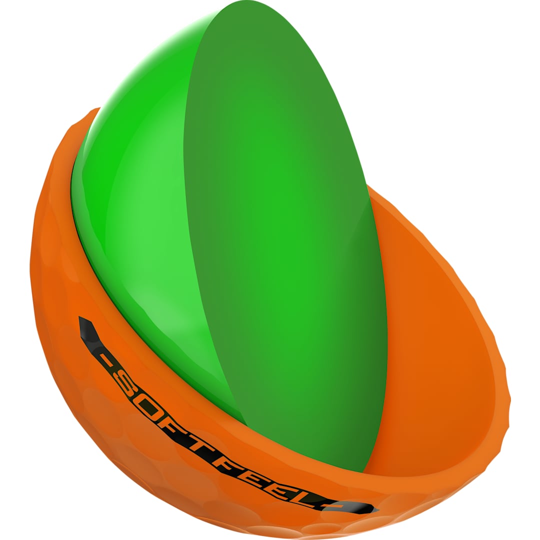 SRIXON Srixon Soft Feel BRITE Golf Balls - 3 Pack - 9902-28 Orange