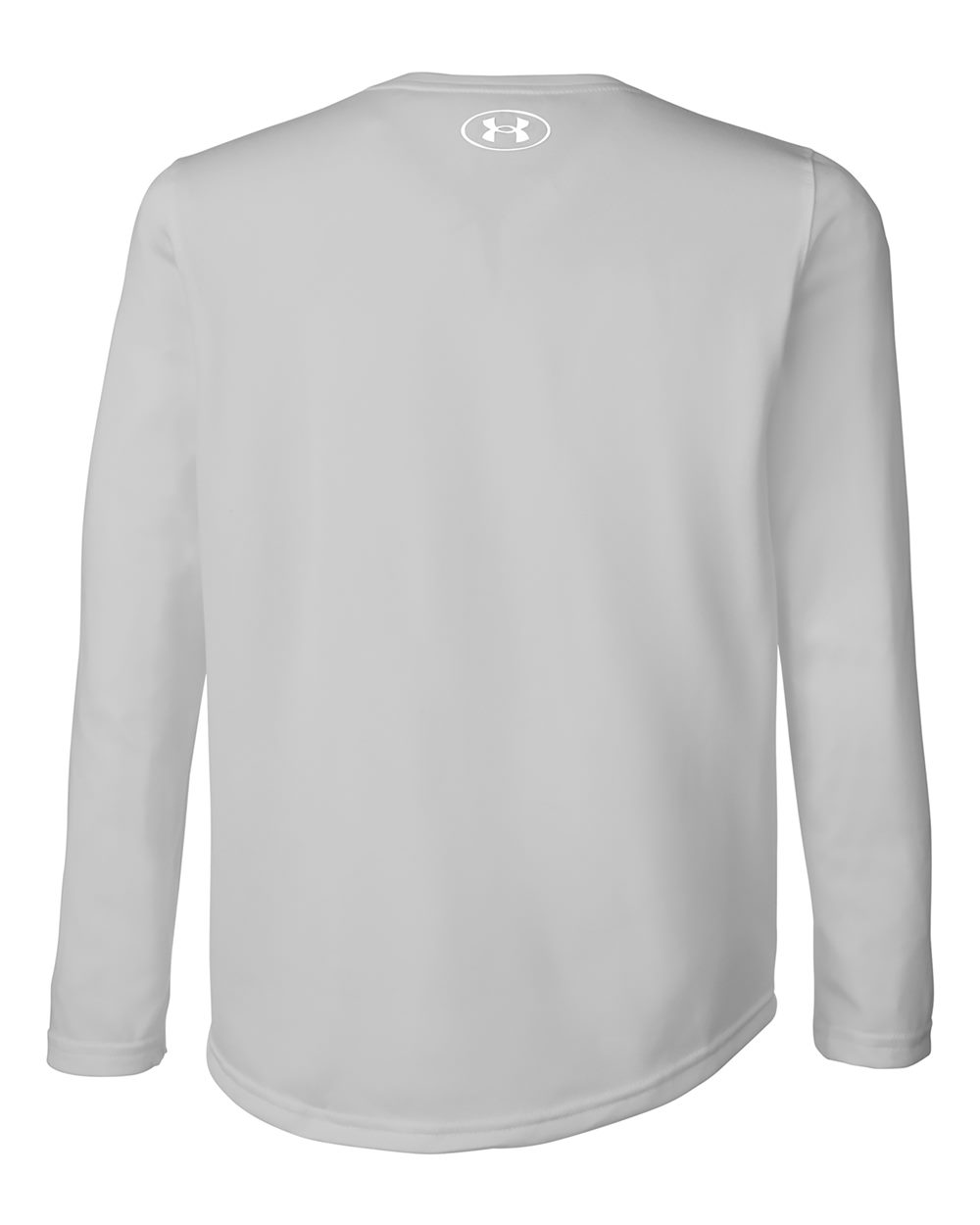 Under Armour Youth Tech™ Team Long Sleeve T-Shirt - 1377488 Mod Grey Light Heather- White