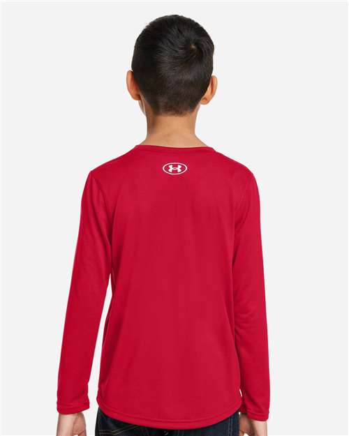 Under Armour Youth Tech™ Team Long Sleeve T-Shirt - 1377488 Red- White