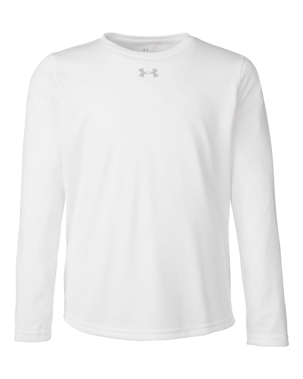 Under Armour Youth Tech™ Team Long Sleeve T-Shirt - 1377488 White- Mod Grey