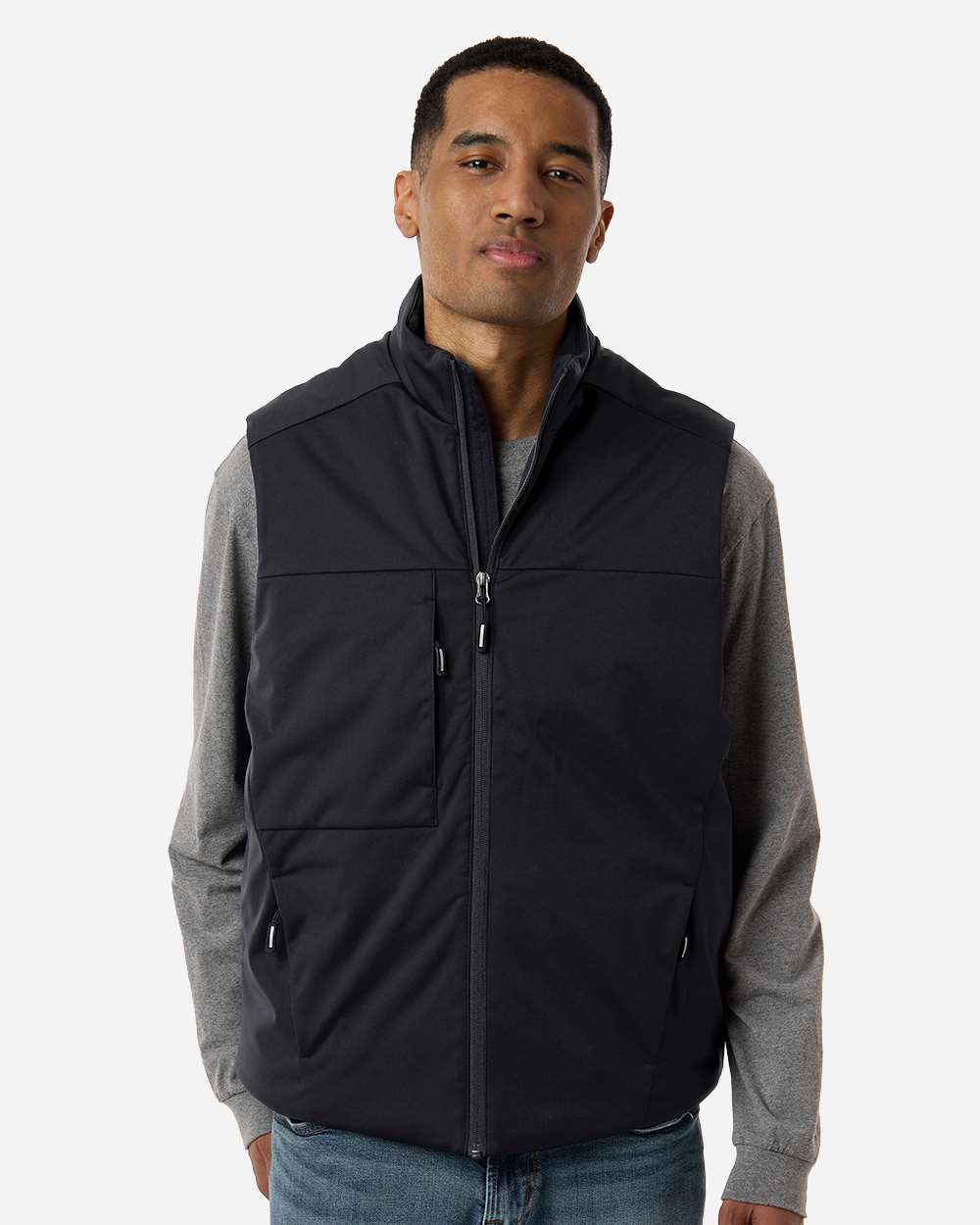 Core365 Unisex Techno Lite Flat-Fill Insulated Vest - CE716 Black