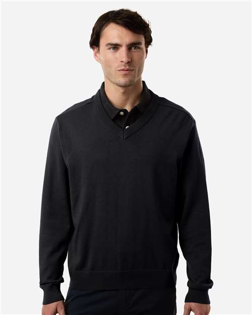 Devon & Jones Men's New Classics V-Neck Sweater - DG445 Black