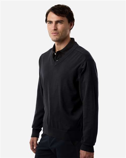 Devon & Jones Men's New Classics V-Neck Sweater - DG445 Black