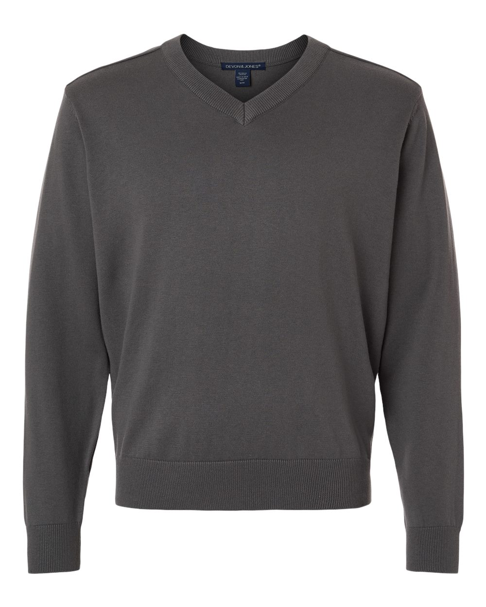 Devon & Jones Men's New Classics V-Neck Sweater - DG445 Graphite