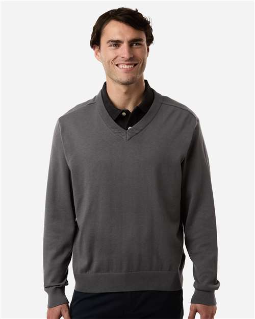Devon & Jones Men's New Classics V-Neck Sweater - DG445 Graphite