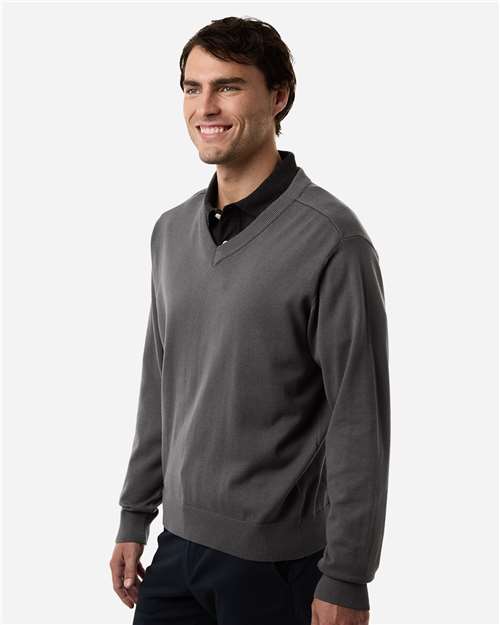 Devon & Jones Men's New Classics V-Neck Sweater - DG445 Graphite