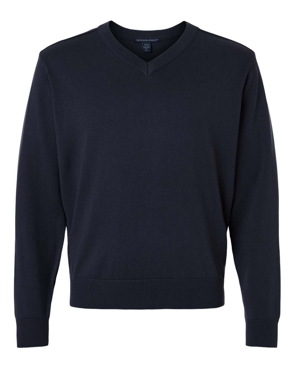 Devon & Jones Men's New Classics V-Neck Sweater - DG445 Navy
