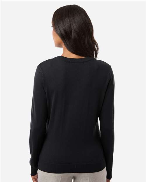 Devon & Jones Women's New Classics V-Neck Sweater - DG445W Black
