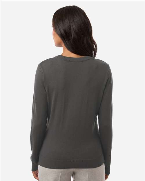 Devon & Jones Women's New Classics V-Neck Sweater - DG445W Graphite