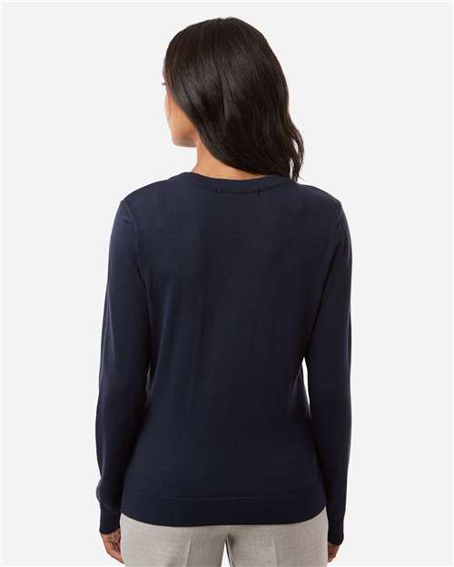 Devon & Jones Women's New Classics V-Neck Sweater - DG445W Navy