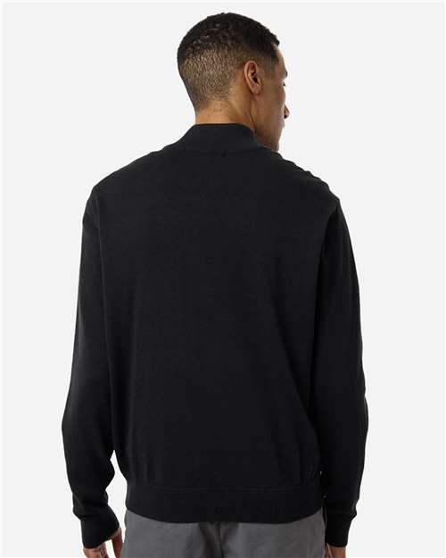 Devon & Jones Men's New Classics Quarter-Zip Sweater - DG446 Black